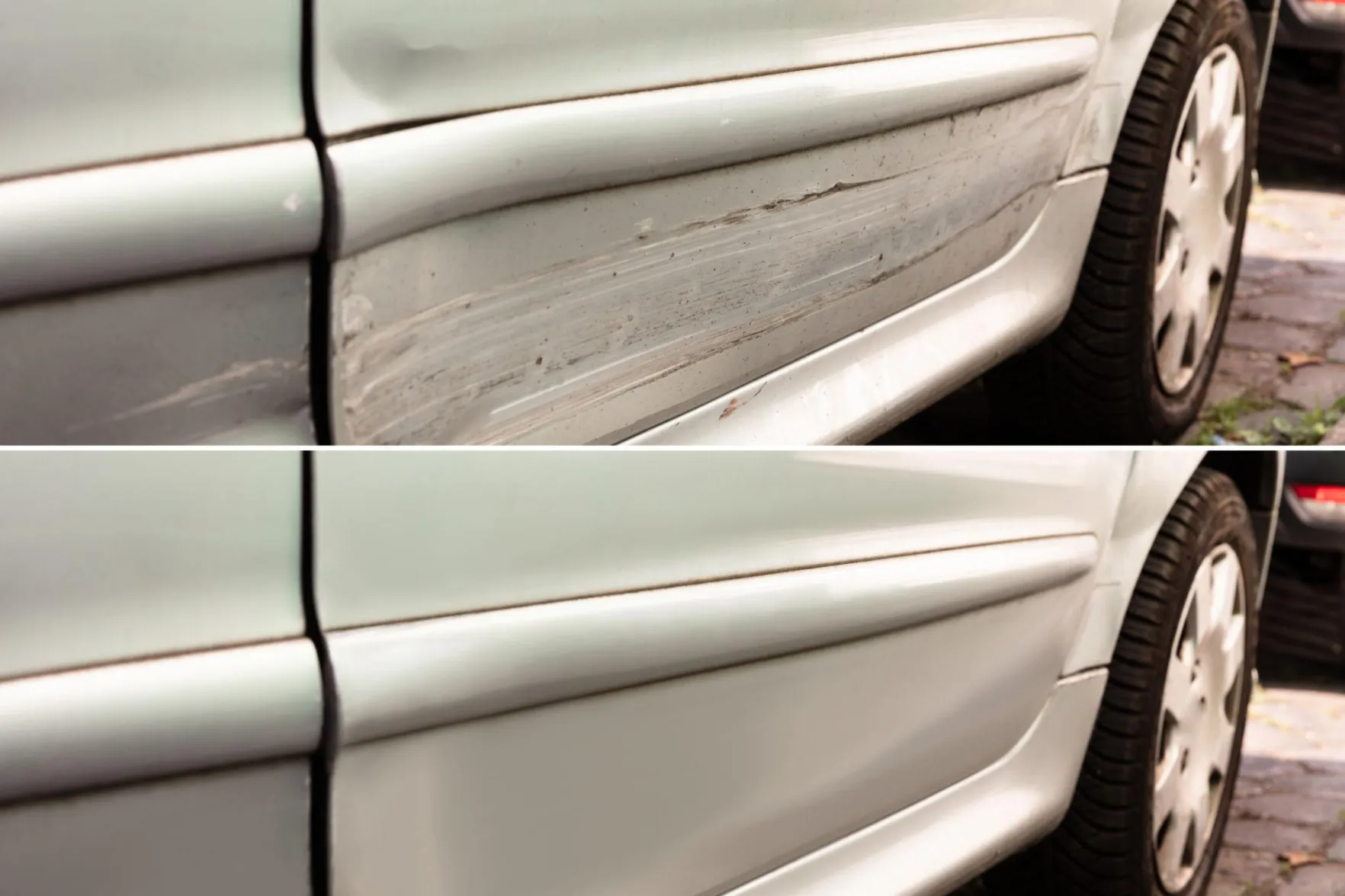Minor accident repair — scuffs and dents fixed to a high finish